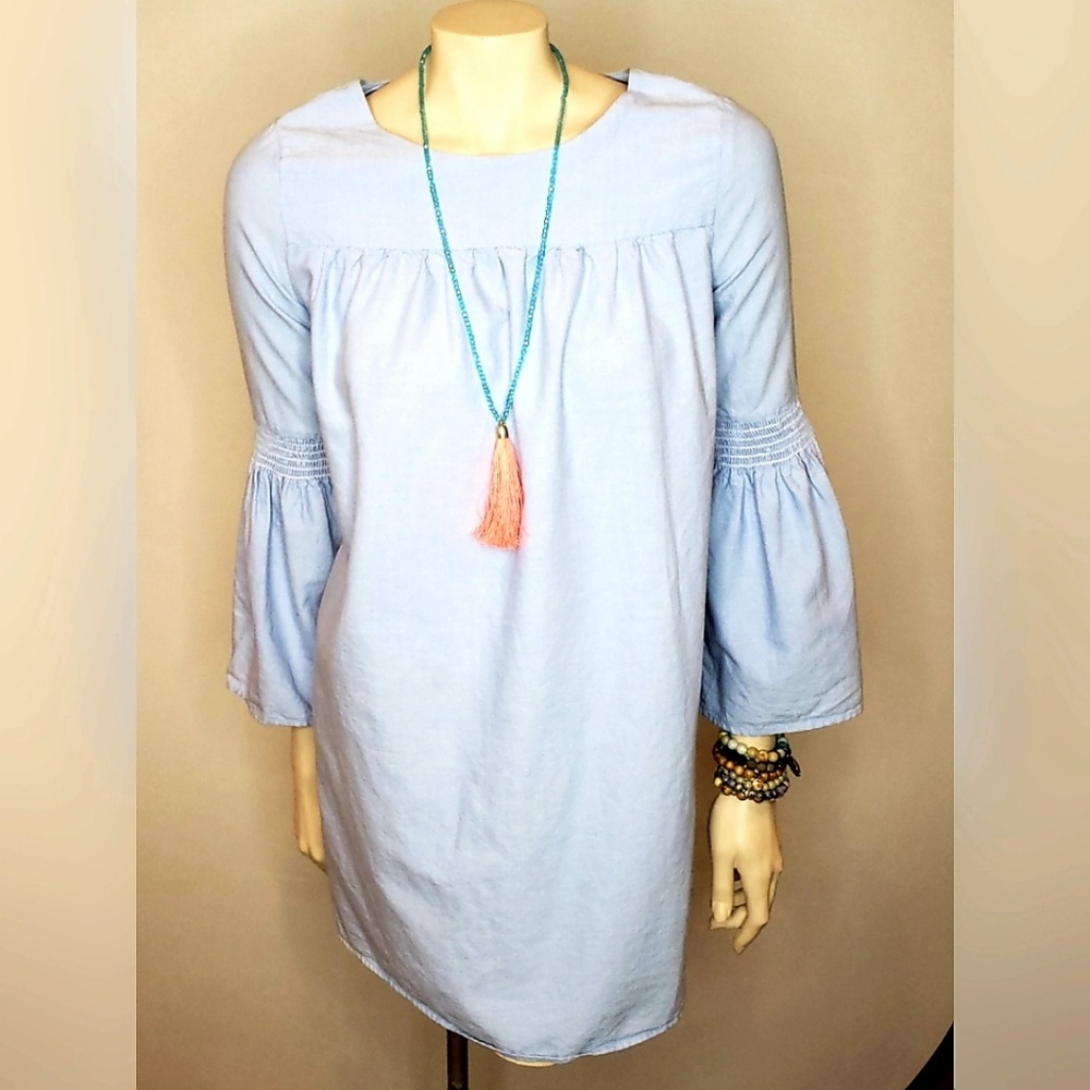 Crown & Ivy Bell Sleeve Dress SZ S